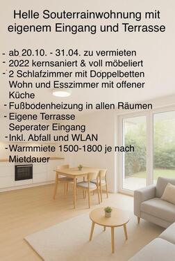 Foto - Möblierte 3-Zimmer-Wohnung mit Terrasse zur Miete (20.10.–31.04.)