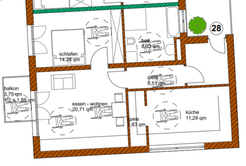 Foto - Etagenwohnung zur Miete in Massing