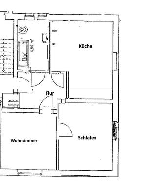 Foto - 2 Zimmer Etagenwohnung zur Miete in Limbach-Oberfrohna