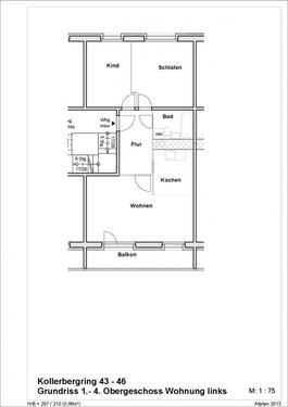Foto - Kurzexposé 53439 - 351,00&nbsp;EUR Kaltmiete, ca.&nbsp; 58,47&nbsp;m&sup2;