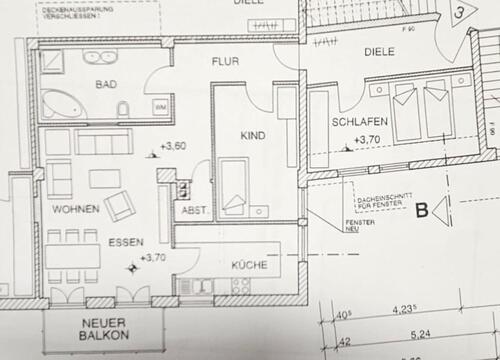 Foto - Helle 3 Zimmer Wohnung in Alterlangen mit Balkon