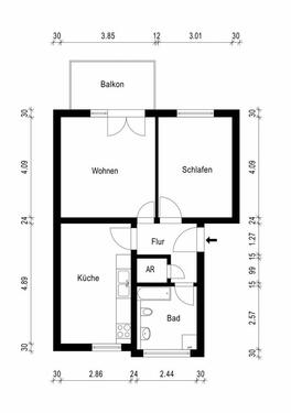 Foto - 2 Zimmer Etagenwohnung zur Miete in Magdeburg