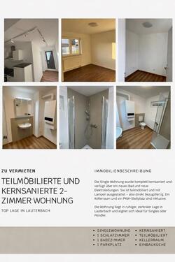 Foto - 2-Zimmer Wohnung-kernsaniert & teilmöbliert–ab August 2026