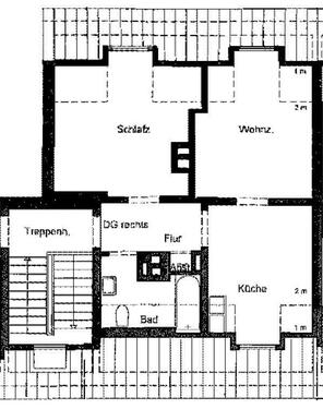 Foto - Helle Dachgeschosswohung - 500,00&nbsp;EUR Kaltmiete, ca.&nbsp; 40,30&nbsp;m&sup2;