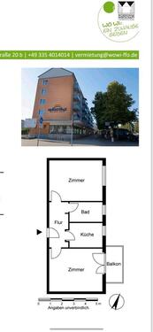 Foto - Wohnung mieten - 540,00&nbsp;EUR Kaltmiete, ca.&nbsp; 48,00&nbsp;m&sup2;