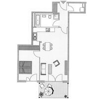 Helle 2-Zimmer-Wohnung mit TG und großem Balkon in zentraler Lage - Fürth Südstadt