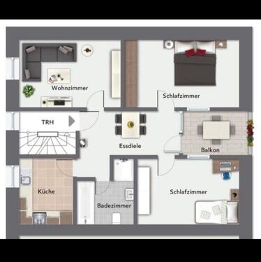 Foto - 3ZKB DG Wohnung 70qm Leiwen - 630,00 EUR Kaltmiete,