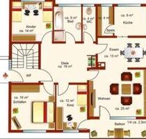 Geräumige 5-Zimmer Wohnung mit Balkon, Garten und EBK ab 1.5 - Dußlingen