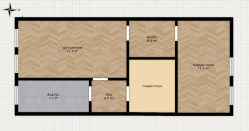 Foto - Gemütliche 2 Zimmer Wohnung - 550,00 EUR Kaltmiete, ca.  58,00 m²