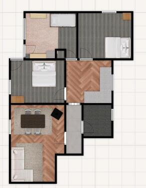 Foto - 4‑Zimmer‑Wohnung • 100 m² • Garten • Einbauküche • Nähe Bahnhof