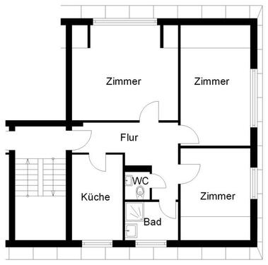 Foto - 3 Zimmer Etagenwohnung zur Miete in Osnabrück