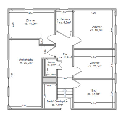 Foto - 4 Zimmer Etagenwohnung in Zahna-Elster
