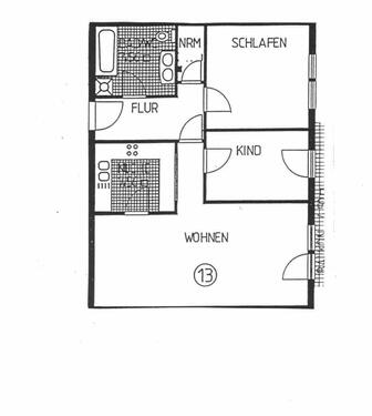 Foto - 3 Zimmerwohnung mit Balkon in Hausach zu vermieten