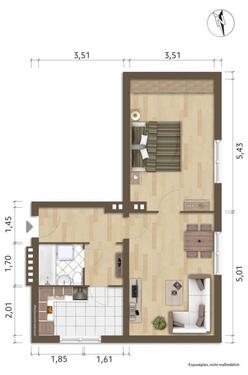 Foto - 2 Zimmer Etagenwohnung zur Miete in Hoyerswerda