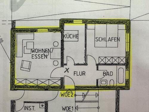 Foto - 2 Zimmer Etagenwohnung in Pfinztal