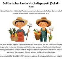 Solidarisches Landwirtschaftsprojekt Hain (SoLaP) - Poppenhausen