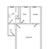1,5 Raum Wohnung in Staßfurt - 300,00 EUR Kaltmiete, in Staßfurt (PLZ: 39418)