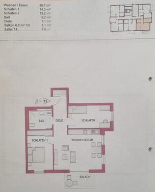 Foto - Etagenwohnung in Schrobenhausen zur Miete