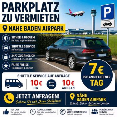 Foto - Parkplatz Parken Baden Airpark Baden-BadenKarlsruhe Flughafen