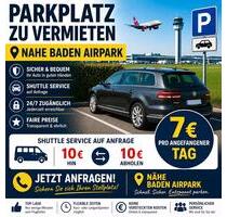 Parkplatz Parken Baden Airpark Baden-BadenKarlsruhe Flughafen - Hügelsheim