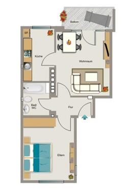 Foto - 2.5 Zimmer Etagenwohnung zur Miete in Dortmund