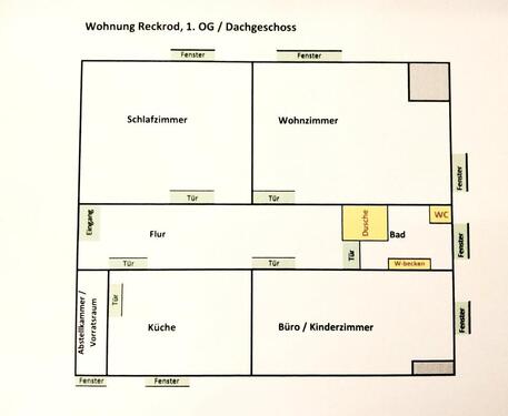 Foto - Ruhige 3 Zimmer Wohnung in EiterfeldReckrod - 1. OGDG
