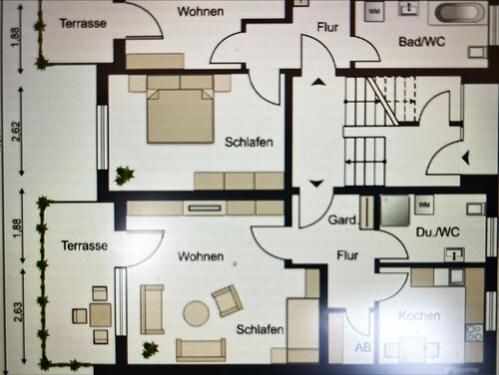 Foto - Einzimmerwohnung in ruhiger Lage mit EBK und Terasse