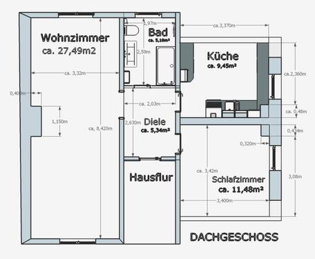 Foto - 2 Zimmer Etagenwohnung zur Miete in Essen