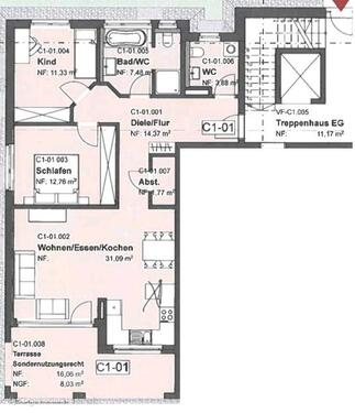 Foto - 1 Zimmer Erdgeschoßwohnung zur Miete in Jestetten