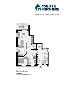 Foto - 3 Zimmer Etagenwohnung in Rastede