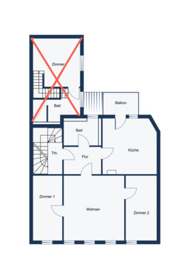 Foto - Etagenwohnung zur Miete in Ilmenau