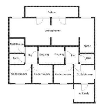 Foto - +++SCHNELL SEIN! RENOVIERTE 5,5-RAUMWOHNUNG mit BALKON & Abstellraum+++