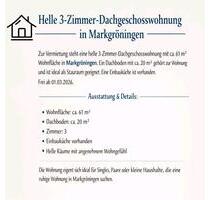 3-Zimmer-Dachgeschosswohnung in Markgröningen