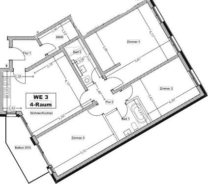 Foto - 4 Zimmer Etagenwohnung zur Miete in Leipzig