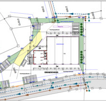 Doppelgeschossige Lagerhalle mit Büroflächen & Top-Verkehrslage - Brunnen