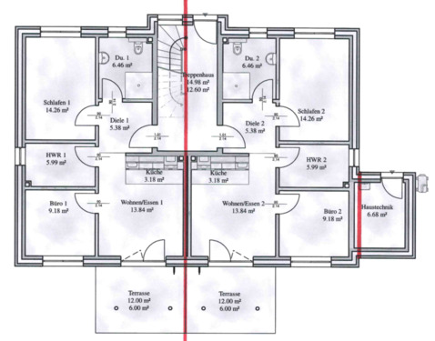 Foto - Schöne Neubau-3 Zi-EG-Wohnung in Lunden - Erstbezug