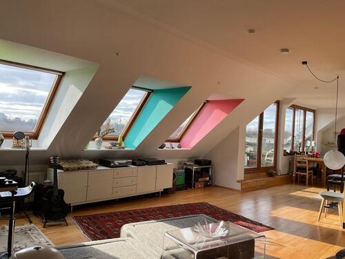 Foto - Helle 3-Zi 91m² DG-Whg Terrasse Blick Tiergarten provisionsfrei