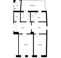 Altbau Wohnung neu saniert mit Balkon - Bayreuth City