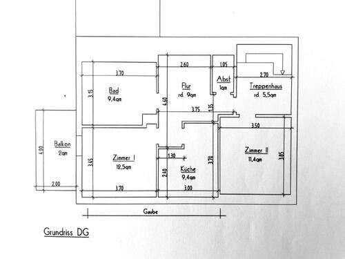 Foto - 2 Zimmer Dachgeschoßwohnung zur Miete in Esens