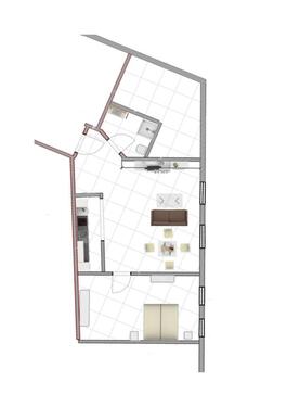 Foto - gemütliche 2-Zimmer ab August - 500,00 EUR Kaltmiete,