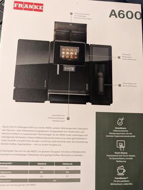 Foto - Franke Gewerbekaffemaschine - 455,00&nbsp;EUR Kaltmiete,