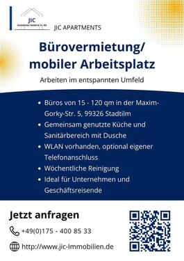 Foto - Büros in Stadtilm zu vermieten - 180,00&nbsp;EUR Kaltmiete, ca.&nbsp; 8,00&nbsp;m&sup2;