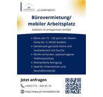 Büros in Stadtilm zu vermieten - 180,00&nbsp;EUR Kaltmiete, ca.&nbsp; 8,00&nbsp;m&sup2; in Stadtilm (PLZ: 99326)