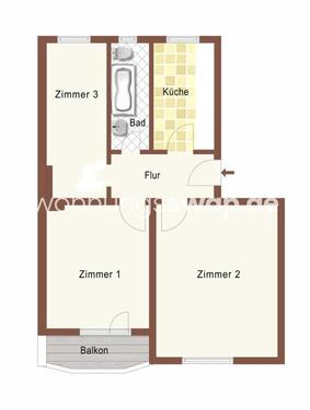 Foto - Etagenwohnung zur Miete in Berlin