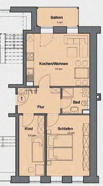 Foto - 2.5 Zimmer Erdgeschoßwohnung zur Miete in Leipzig