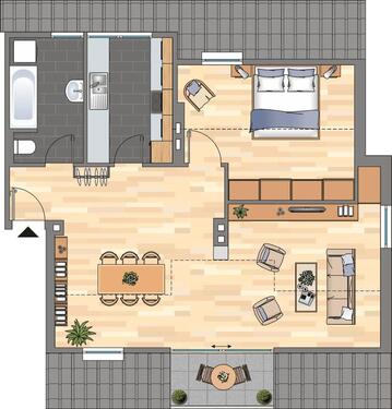 Foto - 2 Zimmer Etagenwohnung zur Miete in Düsseldorf