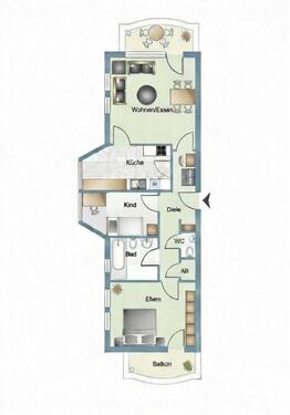 Foto - 3 Zimmer Etagenwohnung zum Kaufen in Kleinmachnow