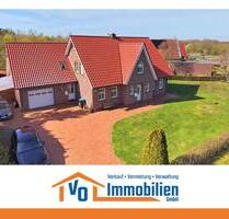 Urlaubsfeeling inklusive: Wohnhaus mit Einbauküche, Garten & Garage am Großsander Badesee - Uplengen