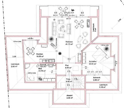 Foto - 2.5 Zimmer Dachgeschoßwohnung zur Miete in Marburg