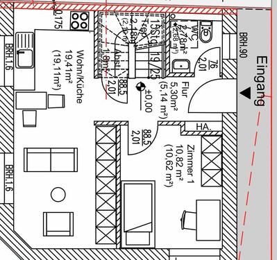 Foto - Wohnung ohne Garten - 1.100,00&nbsp;EUR Kaltmiete, ca.&nbsp; 83,00&nbsp;m&sup2;